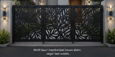 Portfolio Model Pagar - Motif Daun